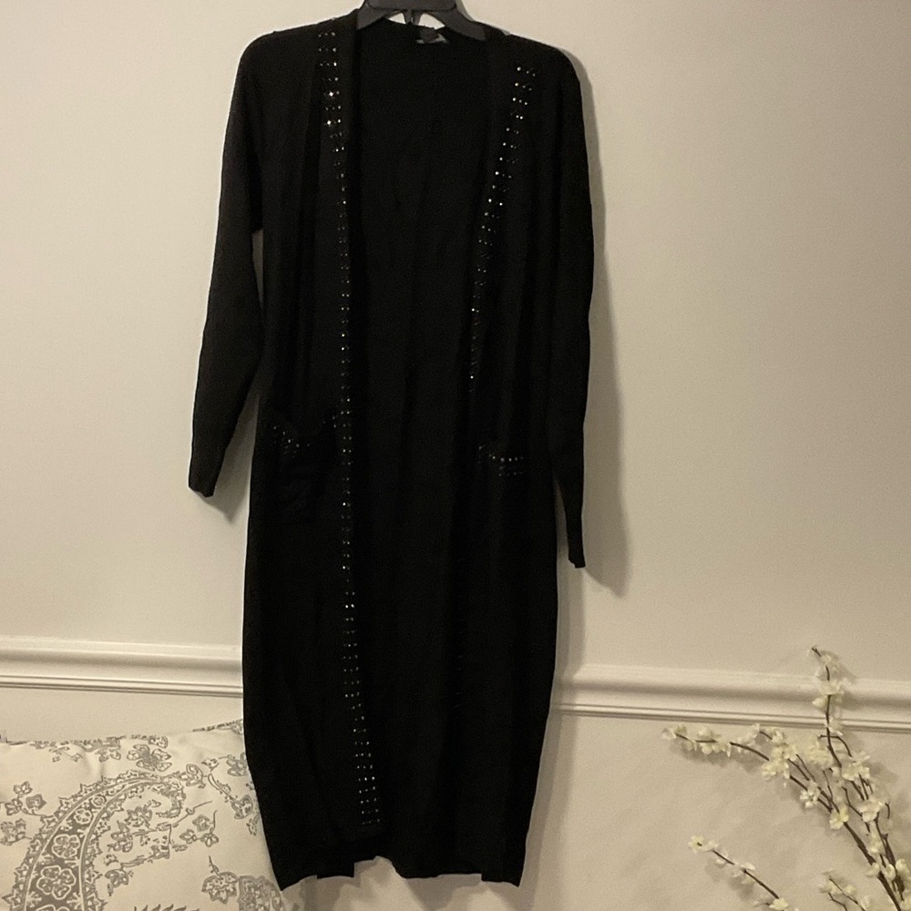 Belldini Black Cardigan with Studded Detail